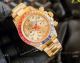 Fake Rolex Daytona Yellow Gold Rainbow Bezel Automatic Watch 43mm (2)_th.jpg